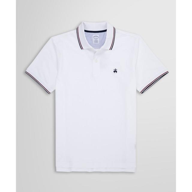 ブルックスブラザーズ（Brooks Brothers）/GF スーピマコットン ストレッチピケ ティップド ポロシャツ Slim Fit