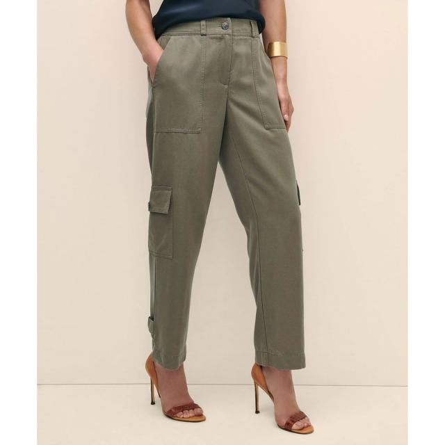 ブルックスブラザーズ（Brooks Brothers）/リヨセル クロップド ソフトカーゴパンツ