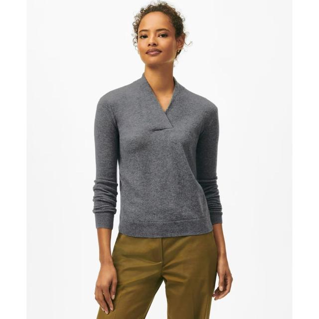 ブルックスブラザーズ（Brooks Brothers）/シルク/カシミヤ ショールカラーセーター セレモニー