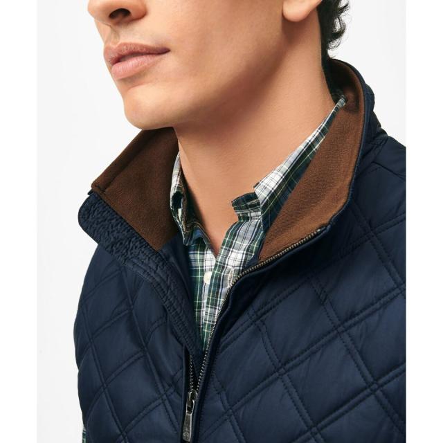 ブルックスブラザーズ（Brooks Brothers）/ポリエステル モックネック キルティングベスト_2