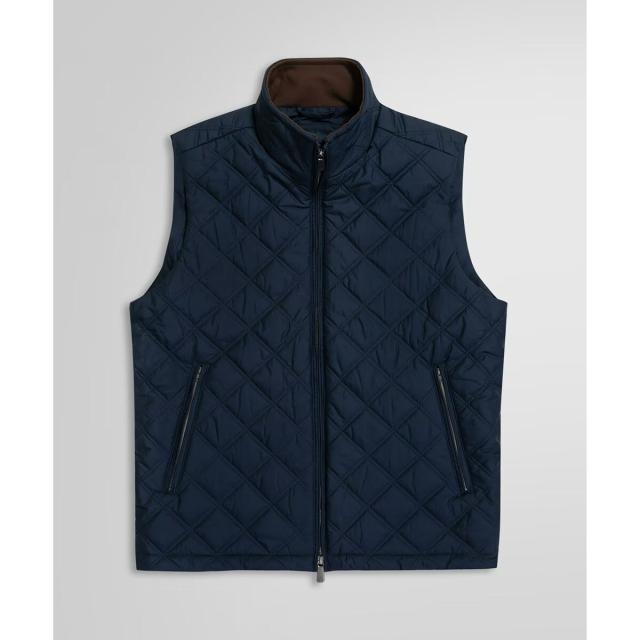 ブルックスブラザーズ（Brooks Brothers）/ポリエステル モックネック キルティングベスト_4