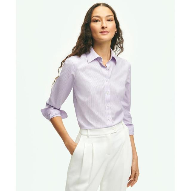 ブルックスブラザーズ（Brooks Brothers）/スーピマコットンストレッチ ストライプシャツ Fitted Fit