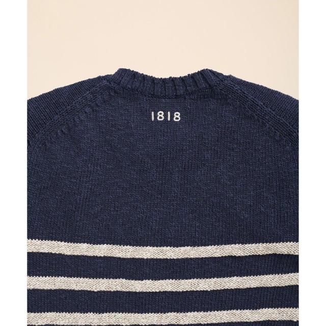 ブルックスブラザーズ（Brooks Brothers）/コットン/リネン マリナーストライプ クルーネックセーター_6