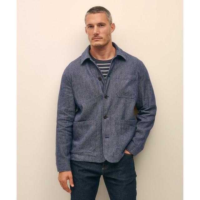 ブルックスブラザーズ（Brooks Brothers）/リネン/コットン チョアジャケット