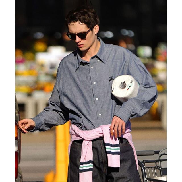 ブルックスブラザーズ（Brooks Brothers）/◆オンラインストア限定◆コットン ビッグGFロゴ シャンブレー カジュアルシャツ Tradition