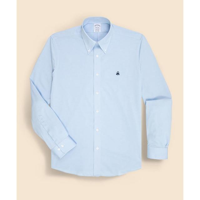 ブルックスブラザーズ（Brooks Brothers）/コットン/ポリエステル GFロゴ 46ゲージニット オックスフォード カジュアルシャツ Regula