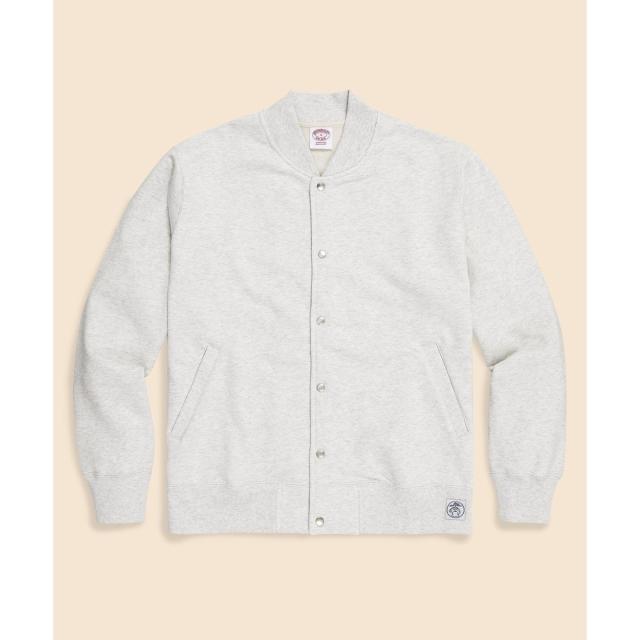 ブルックスブラザーズ（Brooks Brothers）/コットンフレンチテリー GFロゴラベル ベースボールジャケット