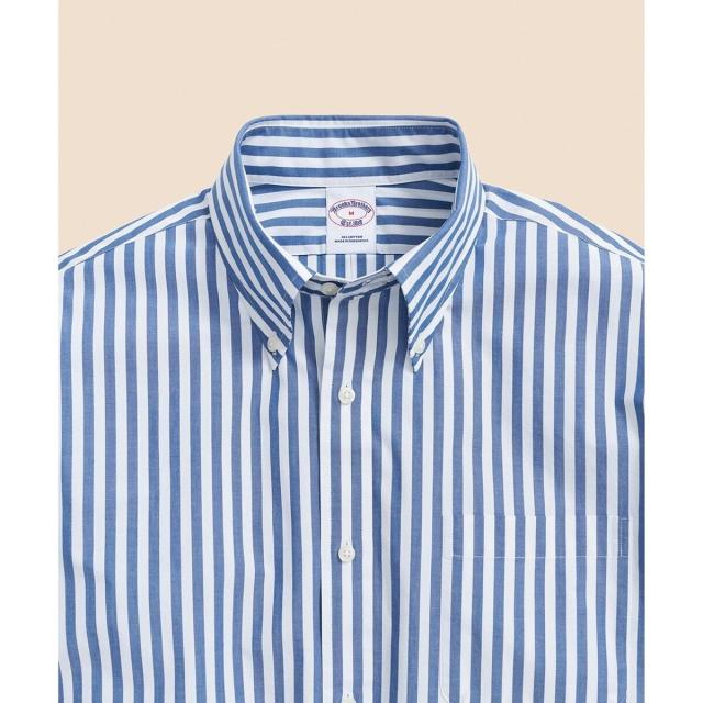 ブルックスブラザーズ（Brooks Brothers）/コットンポプリン ブッチャーストライプ フライデーシャツ_3