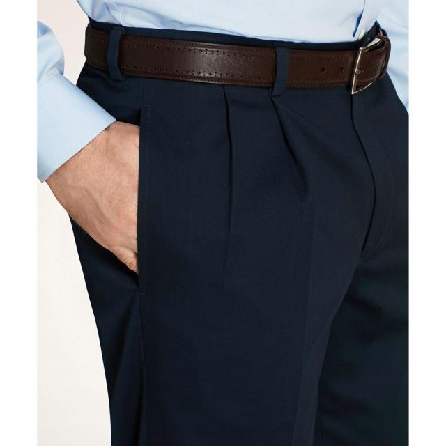 ブルックスブラザーズ（Brooks Brothers）/ライトウエイト アドバンテージチノ プリーテッドパンツ PLT_3