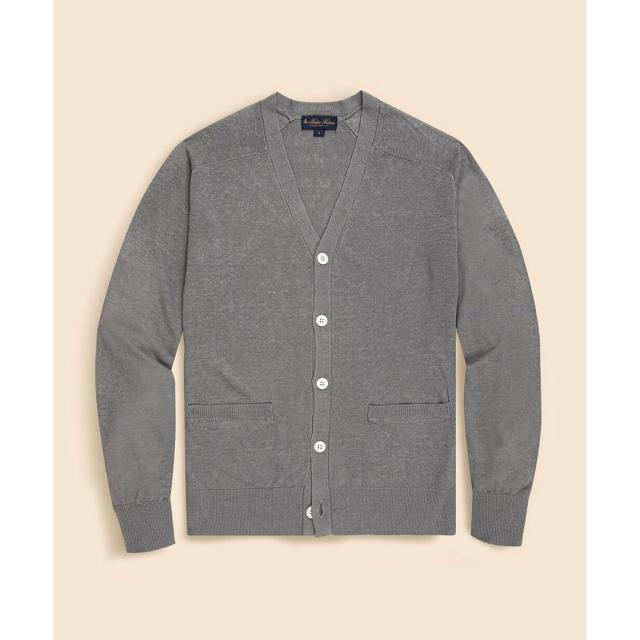 ブルックスブラザーズ（Brooks Brothers）/リネン　Vネックカーディガン