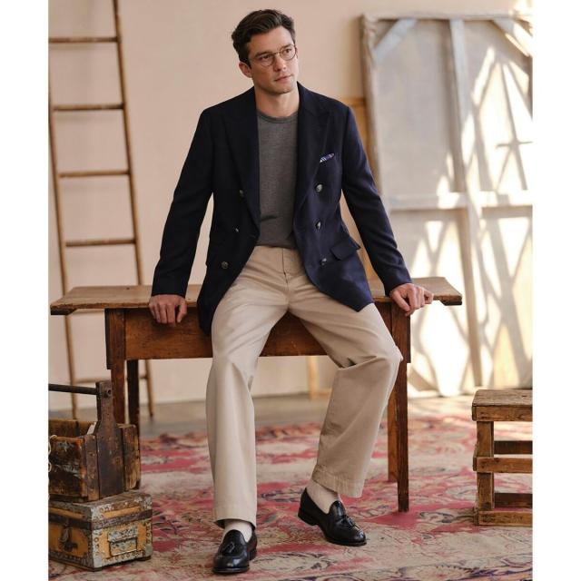 ブルックスブラザーズ（Brooks Brothers）/コットン　プレーンフロント　チノパンツ_5