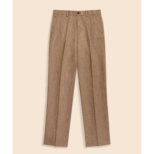 ブルックスブラザーズ（Brooks Brothers）/リネン　プリーテッドパンツ　PLT