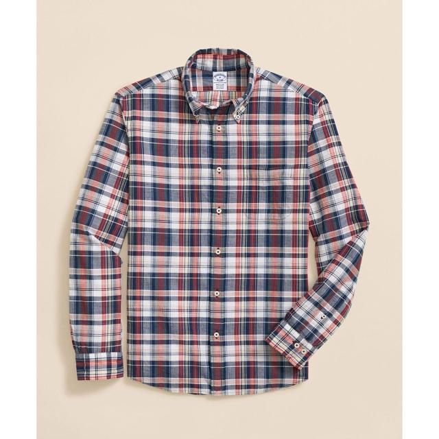 ブルックスブラザーズ（Brooks Brothers）/コットン　マドラスチェック　カジュアルシャツ　Regular Fit_1