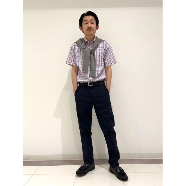 ブルックスブラザーズ（Brooks Brothers）/コットンポプリン　ショートスリーブ　フライデーシャツ_12