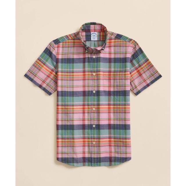 ブルックスブラザーズ（Brooks Brothers）/コットン　マドラスチェック　ショートスリーブ　カジュアルシャツ　Regular Fit_2