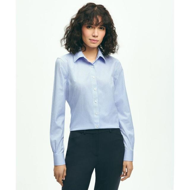 ブルックスブラザーズ（Brooks Brothers）/スーピマコットンストレッチ ストライプシャツ Fitted Fit