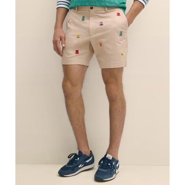 ブルックスブラザーズ（Brooks Brothers）/ストレッチコットン　ライフジャケットエンブロイダリー　7inショーツ