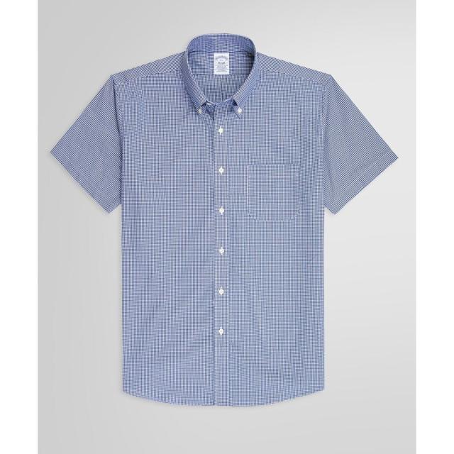 ブルックスブラザーズ（Brooks Brothers）/コットンストレッチ　ギンガム　ショートスリーブ　ドレスシャツ　Regular Fit セレモニー_2