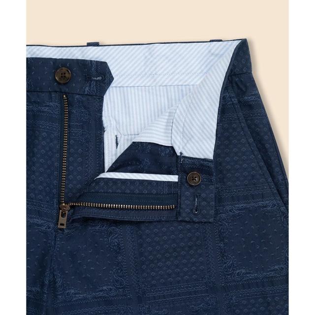 ブルックスブラザーズ（Brooks Brothers）/コットン　ペイズリー　プレーンフロント　7inショーツ_6