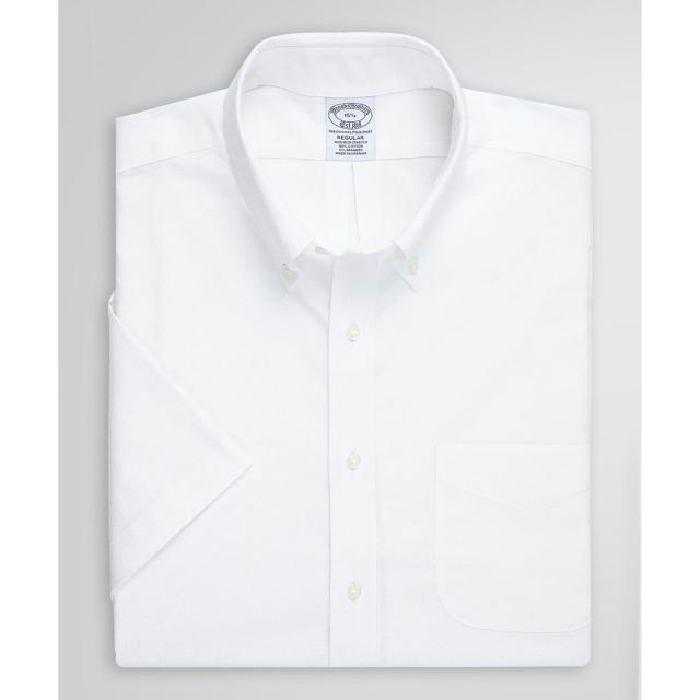ブルックスブラザーズ（Brooks Brothers）/ストレッチオックスフォード　ショートスリーブドレスシャツ　Regular Fit