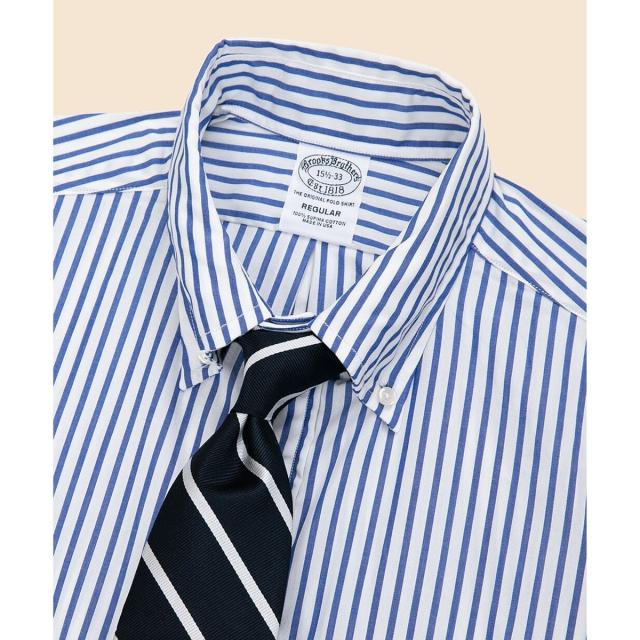 ブルックスブラザーズ（Brooks Brothers）/スーピマコットン　ボールドストライプ　ドレスシャツ　Regular Fit　Made in USA_13