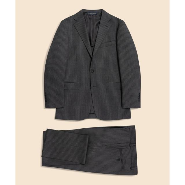 ブルックスブラザーズ（Brooks Brothers）/ミラクルクリンプウール シャドーストライプ 段返り３釦スーツ TOKYO model