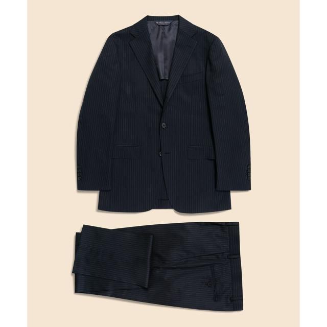 半額値下げ！ブルックブラザーズ グレー ストライプ ビジネススーツ ブルックブラザーズ グレー ストライプ ビジネススーツ Brooks