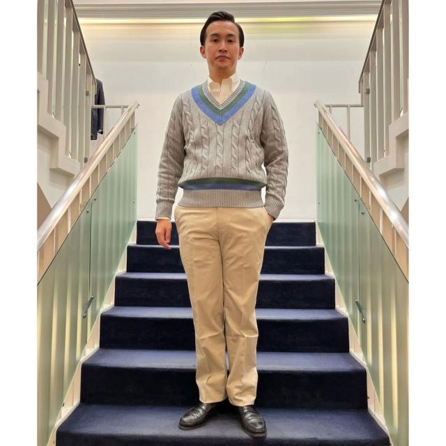 ブルックスブラザーズ（Brooks Brothers）/スーピマコットン オックスフォード 6つ釦 ポロカラーシャツ セレモニー_6