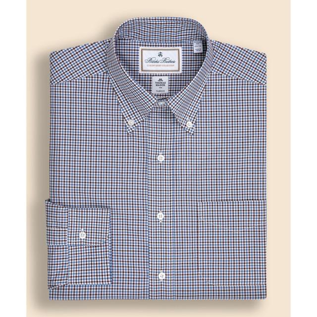 BROOKS BROTHERS BDシャツ MILANO 14 1/2-31 ブルックスブラザーズ ブルー ミラノフィット チェックBD ブルックスブラザーズ チェック柄ドレスシャツ ワイシャツ 14 1/2