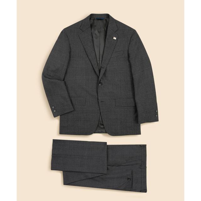ブルックスブラザーズ（Brooks Brothers）/ウール　グレンチェック　段返り３釦サックスーツ　Traditional　Made in USA