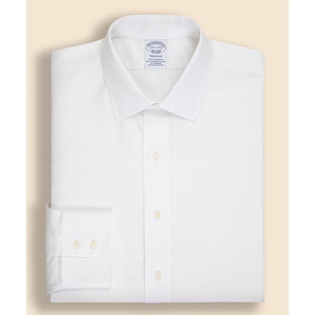 brooks brothers ホワイト S レギュラーフィット長袖シャツ ブルックスブラザーズ（Brooks Brothers）/ノンアイロン