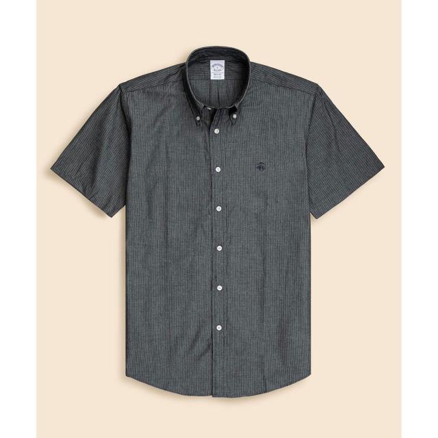 ブルックスブラザーズ（Brooks Brothers）/ハイカウントコットン　GFロゴ　ショートスリーブ　カジュアルシャツ　Regular