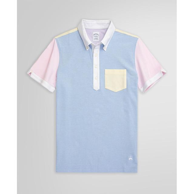 ブルックスブラザーズ（Brooks Brothers）/コットンストレッチピケ　GFロゴ　ファン　ポロシャツ