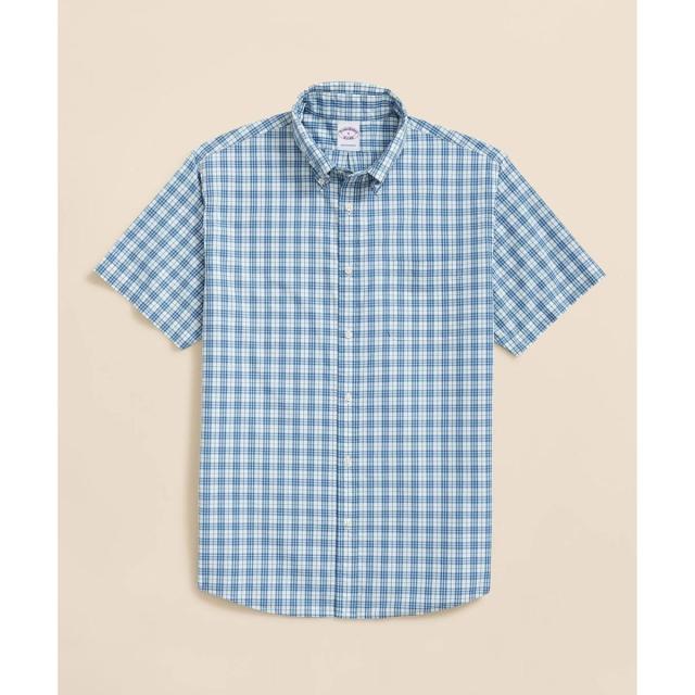 ブルックスブラザーズ（Brooks Brothers）/コットンポプリン　シーズナルパターン　ショートスリーブ　フライデーシャツ_2