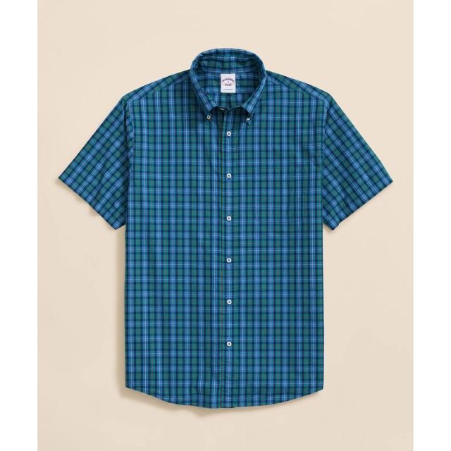 ブルックスブラザーズ（Brooks Brothers）/コットンポプリン　シーズナルパターン　ショートスリーブ　フライデーシャツ_3
