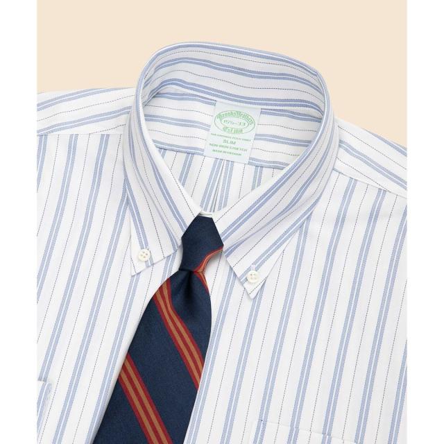 ブルックスブラザーズ（Brooks Brothers）/ストレッチロイヤルオックスフォード　ストライプ　ドレスシャツ　Slim Fit セレモニー_3