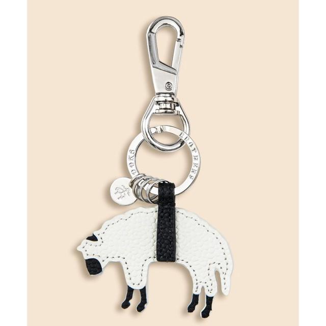 ブルックスブラザーズ（Brooks Brothers）/カウレザー　GFロゴ　キーホルダー