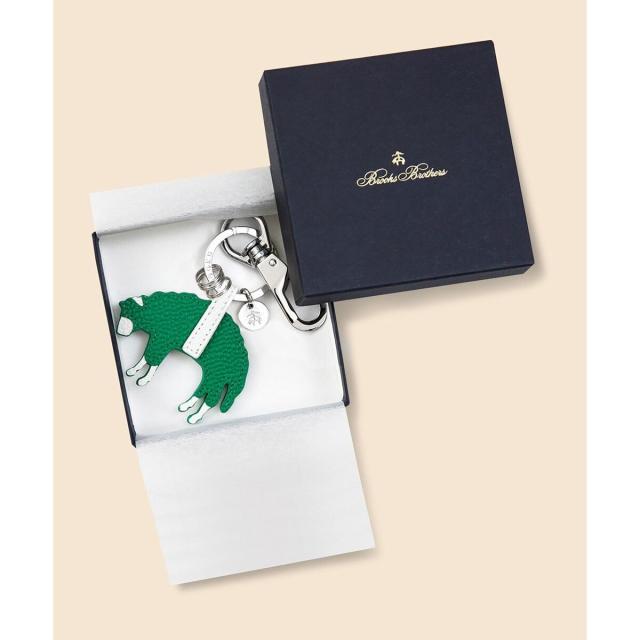 ブルックスブラザーズ（Brooks Brothers）/カウレザー GFロゴ キーホルダー