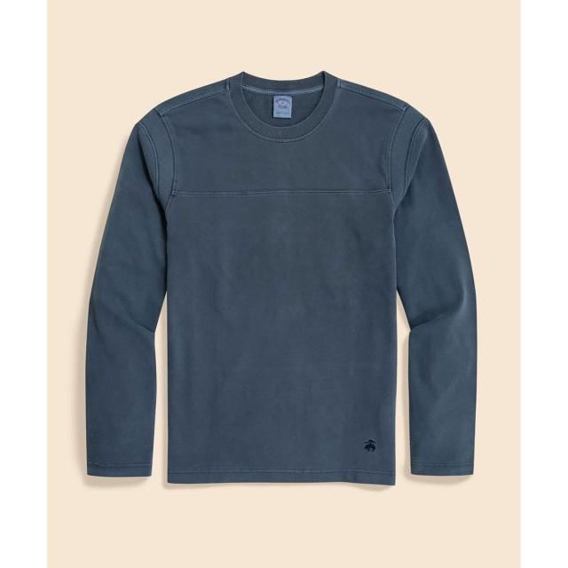 ブルックスブラザーズ（Brooks Brothers）/コットンジャージー　GFロゴ　バックナンバーパッチ　ロングスリーブTシャツ