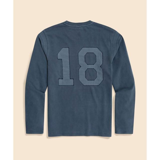 ブルックスブラザーズ（Brooks Brothers）/コットンジャージー　GFロゴ　バックナンバーパッチ　ロングスリーブTシャツ_1