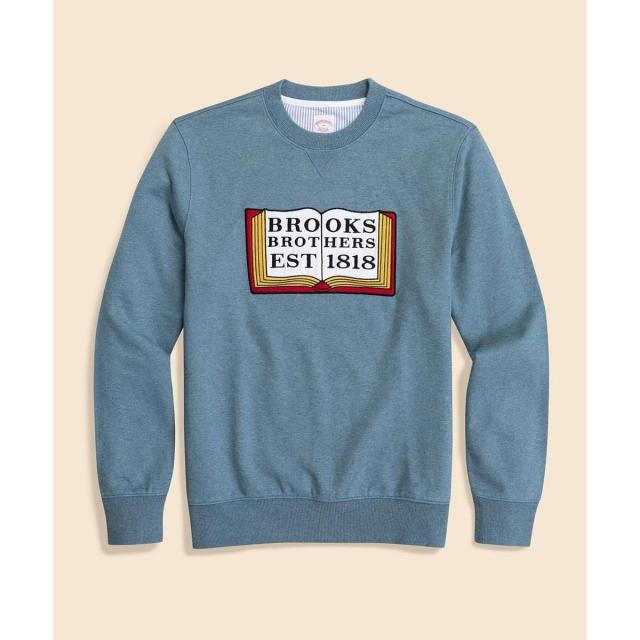 ブルックスブラザーズ（Brooks Brothers）/コットンフレンチテリー　ブックエンブロイダリー　スウェットシャツ
