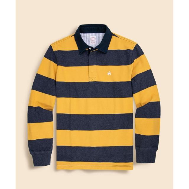 ブルックスブラザーズ（Brooks Brothers）/コットンジャージー　GFロゴ　ラグビーシャツ