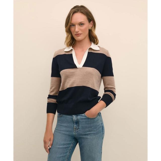 ブルックスブラザーズ（Brooks Brothers）/メリノウール　ラグビー　ポロセーター