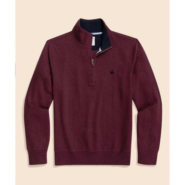 ブルックスブラザーズ（Brooks Brothers）/コットン　フレンチリブ　GFロゴ　ハーフジップ　モックネックプルオーバー_3