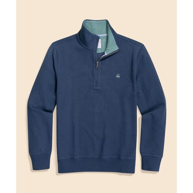 ブルックスブラザーズ（Brooks Brothers）/コットン　フレンチリブ　GFロゴ　ハーフジップ　モックネックプルオーバー_4