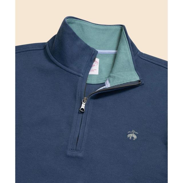 ブルックスブラザーズ（Brooks Brothers）/コットン　フレンチリブ　GFロゴ　ハーフジップ　モックネックプルオーバー_6