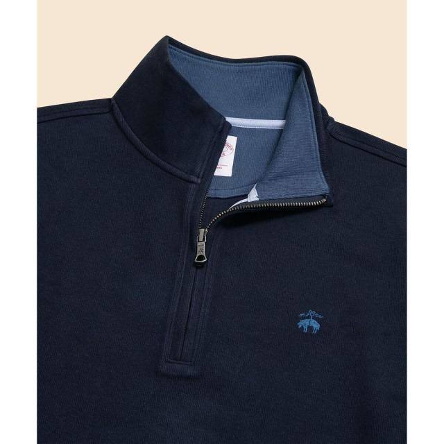 ブルックスブラザーズ（Brooks Brothers）/コットン　フレンチリブ　GFロゴ　ハーフジップ　モックネックプルオーバー_7
