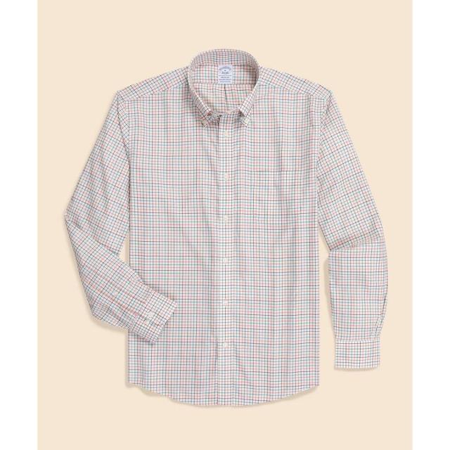 ブルックスブラザーズ（Brooks Brothers）/スーピマコットンストレッチツイル　チェック　カジュアルシャツ　Regular