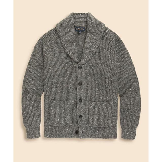 ブルックスブラザーズ（Brooks Brothers）/ドネガルウール　ショールカラー　カーディガン_1