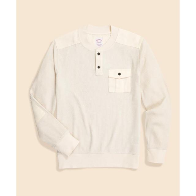 ブルックスブラザーズ（Brooks Brothers）/コットンブレンド　サーマル　ヘンリーネックシャツ